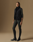 Vala Equestrian Ladies Diamond Quilted Vest, Black