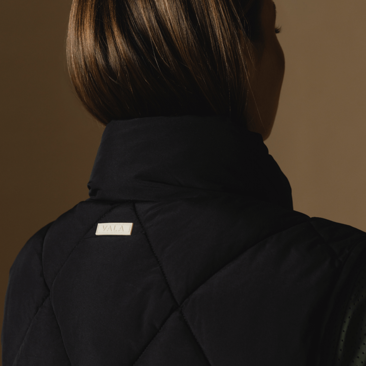 Vala Equestrian Ladies Diamond Quilted Vest, Black