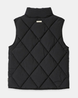 Vala Equestrian Ladies Diamond Quilted Vest, Black