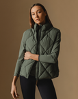 Vala Equestrian Ladies Diamond Quilted Vest, Clover