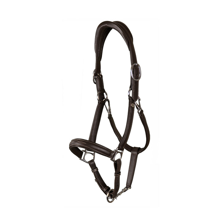Dy'on Soft Leather Head Collar (Halter) Brown, Working By Dyon