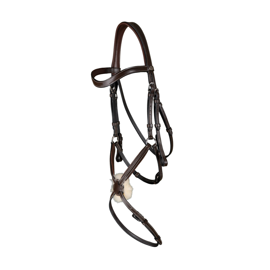 Dy'on Fig 8 Noseband Bridle, Brown, Working By Dy'on