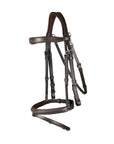 Dy'on Flash Noseband Bridle With Snap Hooks, Brown, Working By Dy'on