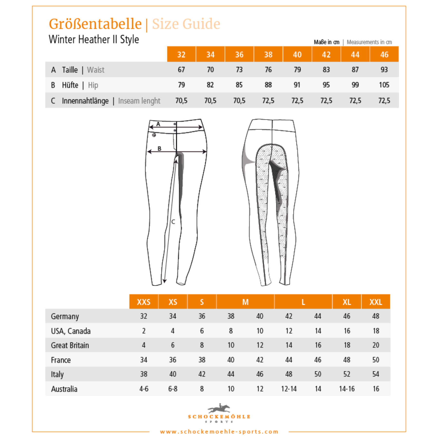 Schockemohle Winter Heather II Ladies Full Grip Breeches, Graphite