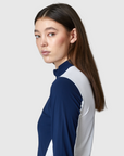 Yagya Performance Sun Shirt, Navy/White