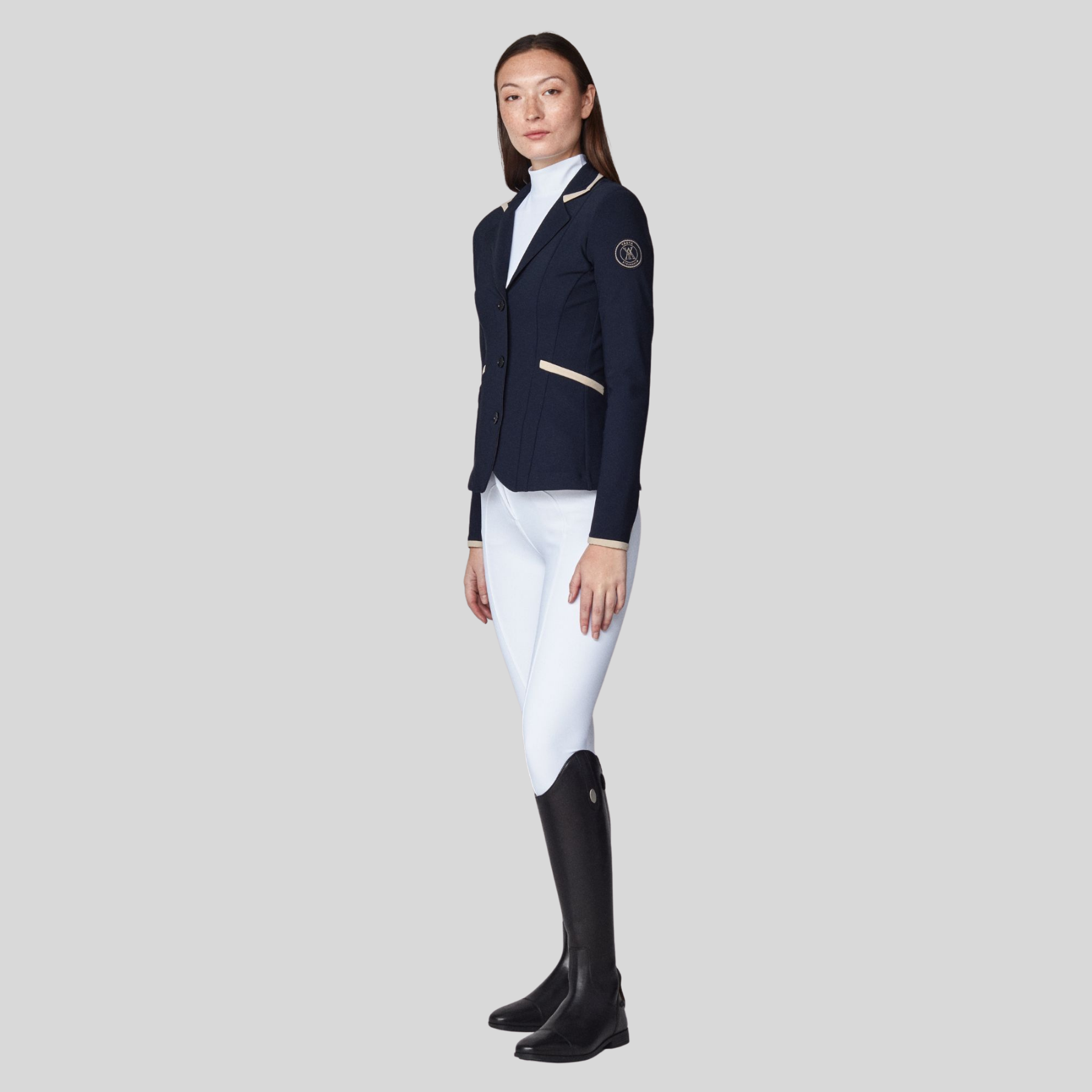 Yagya Contrast Ladies Show Jacket, Midnight