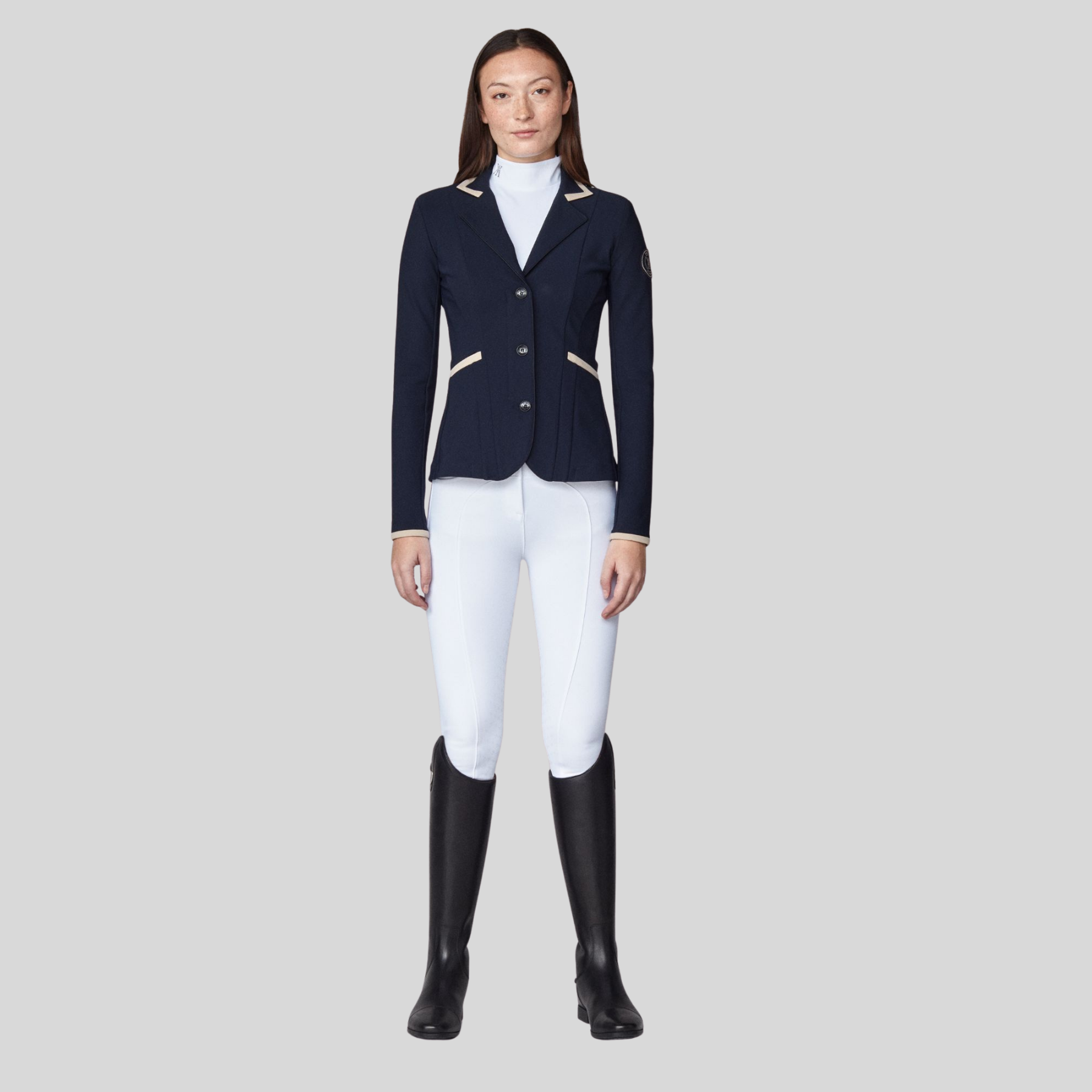 Yagya Contrast Ladies Show Jacket, Midnight