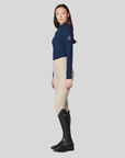 Yagya Ladies 1/2 Zip Long Sleeve Training Top, Navy