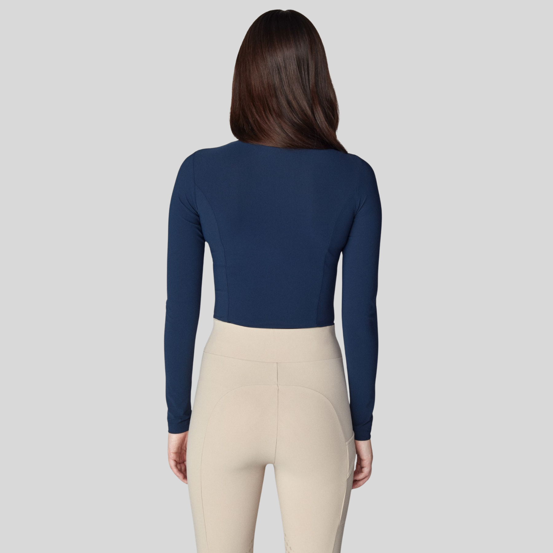 Yagya Ladies 1/2 Zip Long Sleeve Training Top, Navy