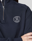 Yagya Ladies 1/2 Zip Sweatshirt, Navy
