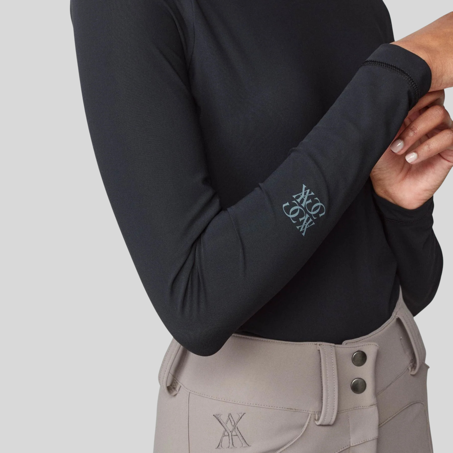 Yagya Ladies Lightweight Long Sleeve Top, Black