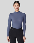 Yagya Ladies Lightweight Long Sleeve Top, Slate Blue