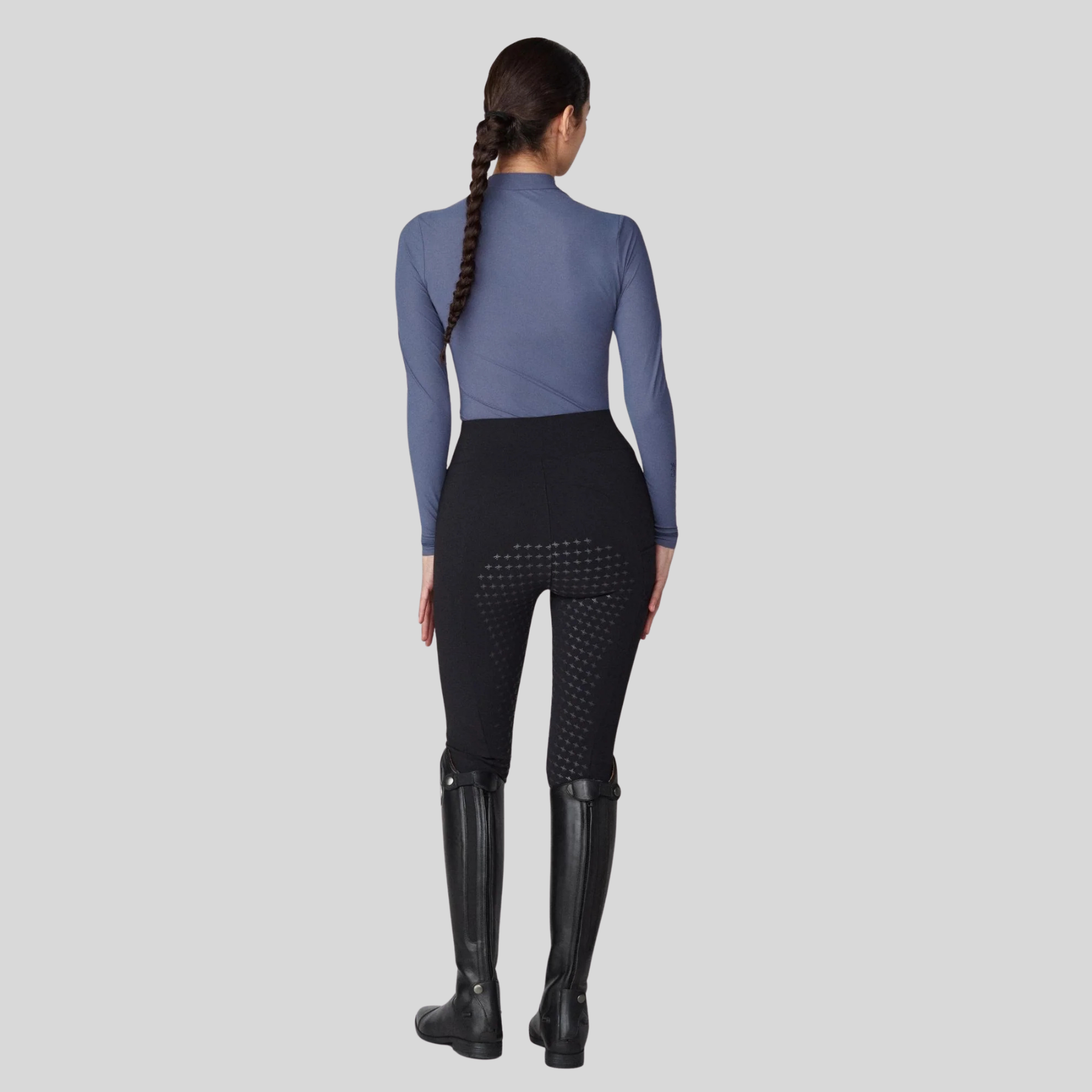 Yagya Ladies Lightweight Long Sleeve Top, Slate Blue