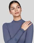Yagya Ladies Lightweight Long Sleeve Top, Slate Blue