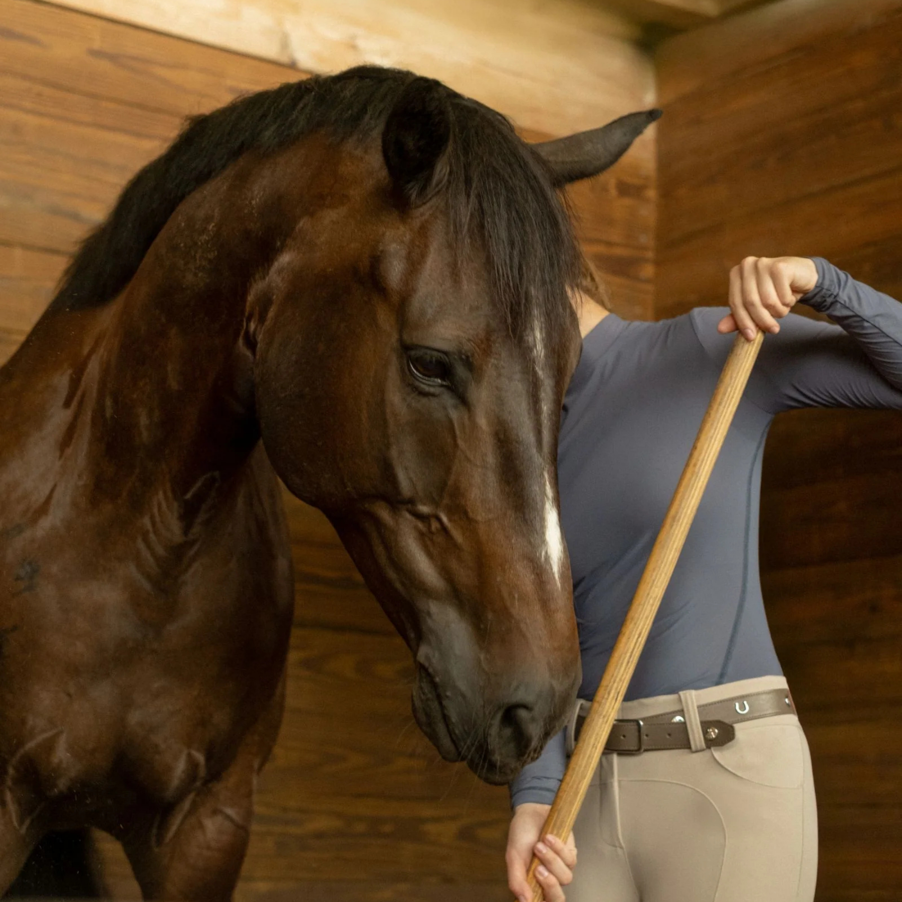 Yagya Ladies Lightweight Long Sleeve Top, Slate Blue