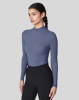 Yagya Ladies Lightweight Long Sleeve Top, Slate Blue
