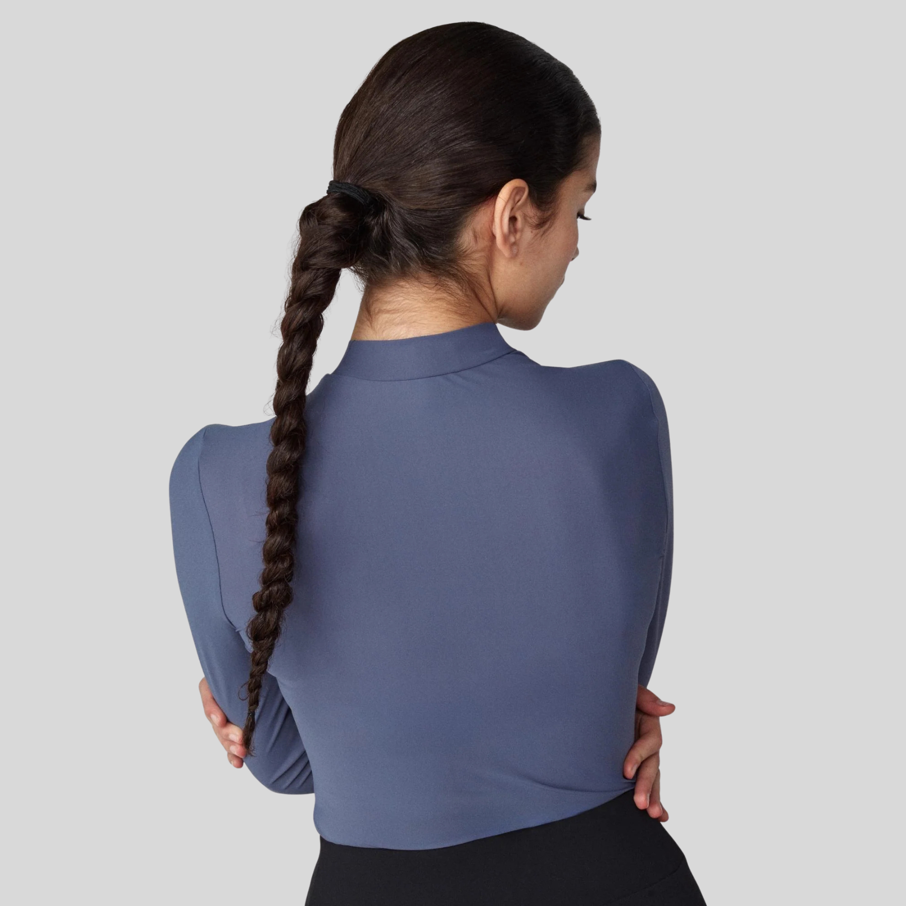 Yagya Ladies Lightweight Long Sleeve Top, Slate Blue