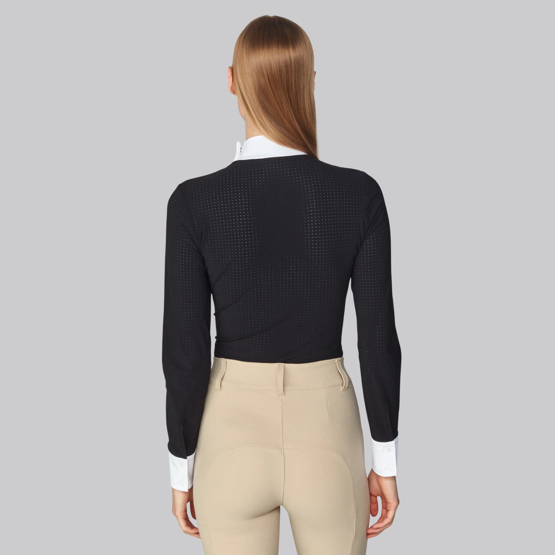 Yagya Ladies Timeless Mesh Show Shirt, Black