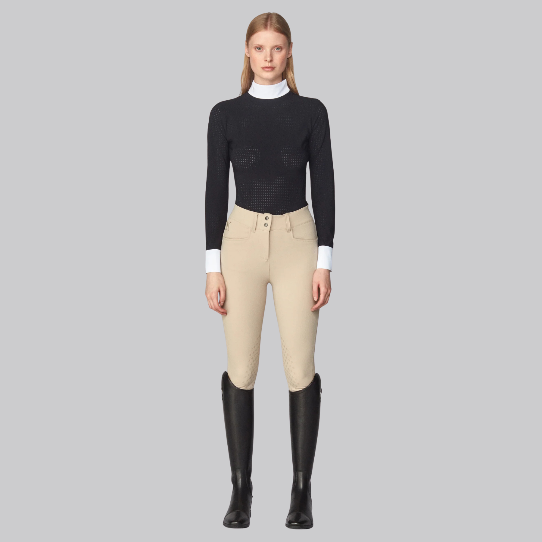 Yagya Ladies Timeless Mesh Show Shirt, Black