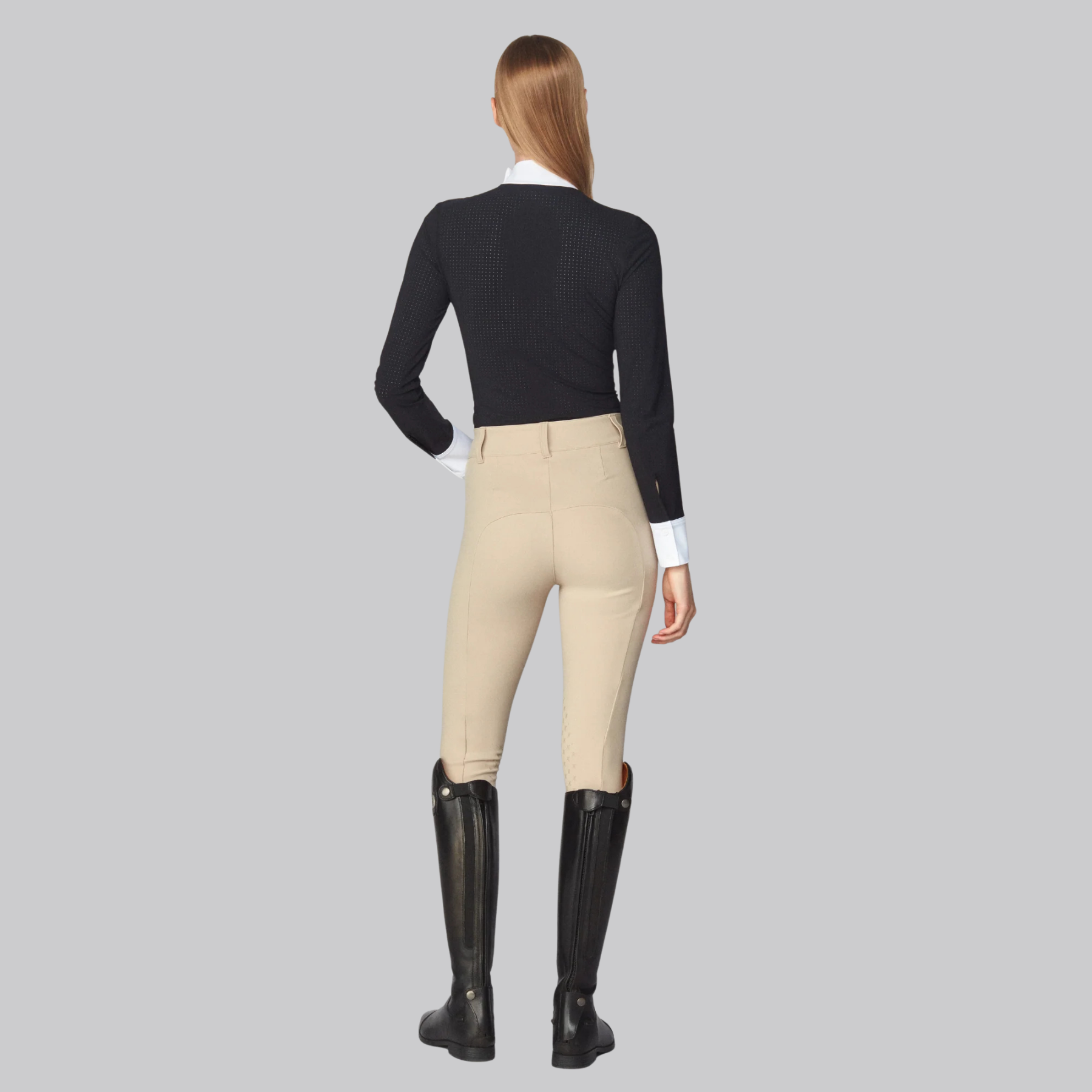 Yagya Ladies Timeless Mesh Show Shirt, Black