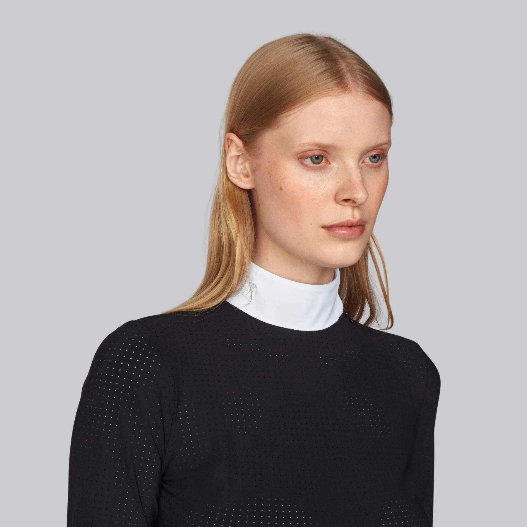 Yagya Ladies Timeless Mesh Show Shirt, Black