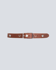 Yagya Leather Bucket Belt, Brown