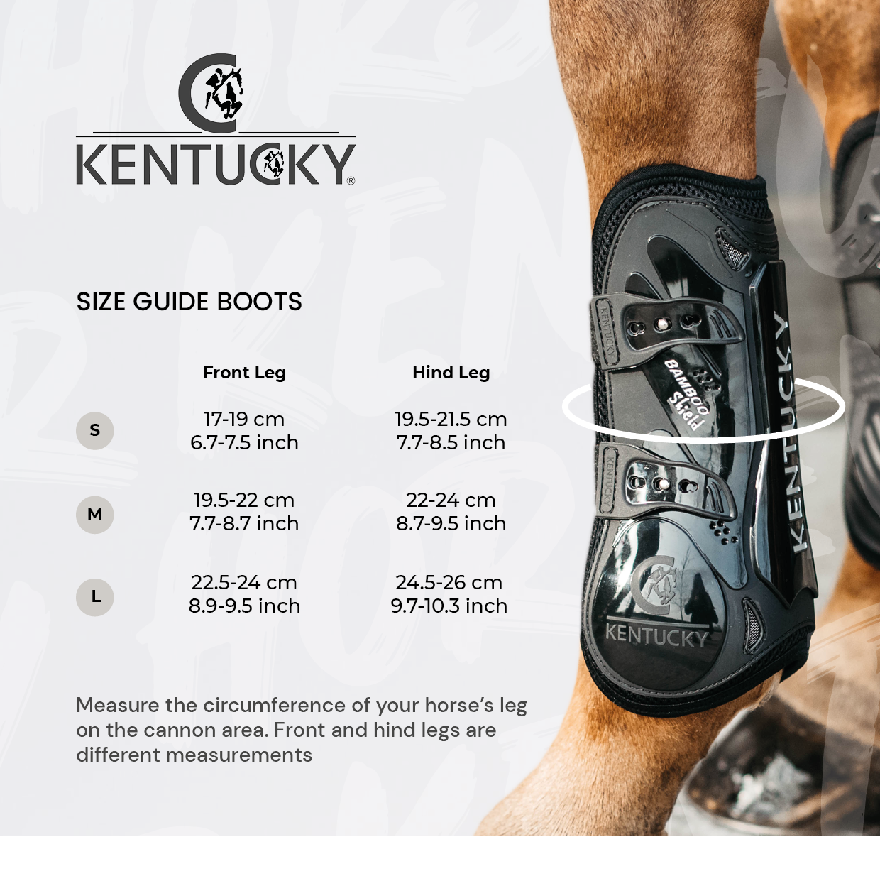 Kentucky Horsewear Bamboo Tendon Boots, Brown