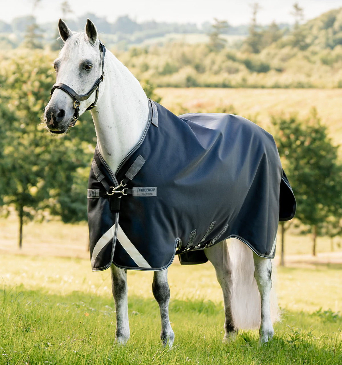 Rambo 1680D Turnout 0g, Navy/Thunderstorm Grey &amp; Silver