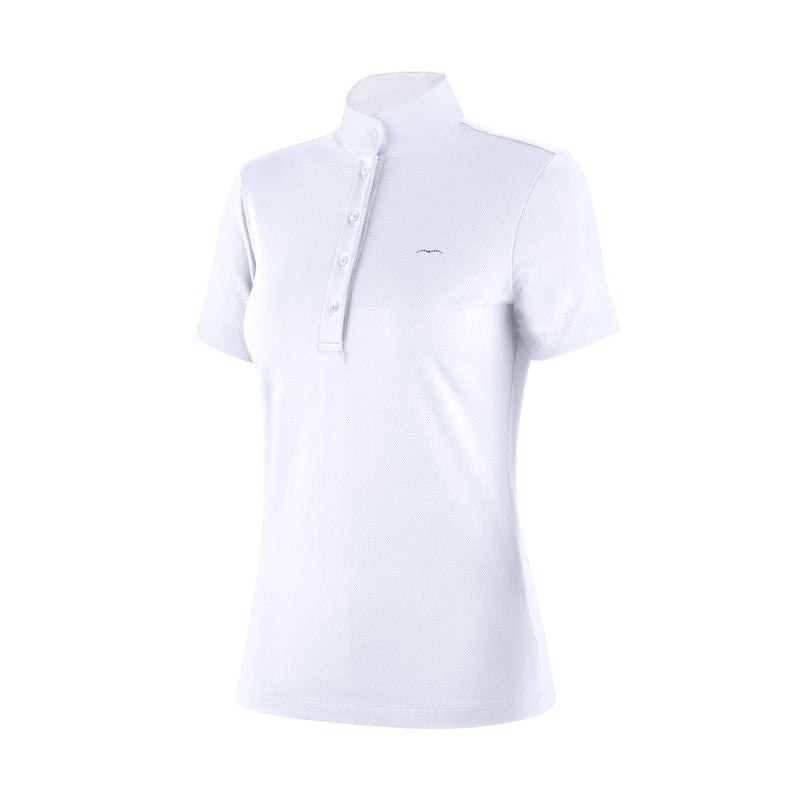 Animo Italia Basilea Ladies Short Sleeve Training Shirt Polo, White