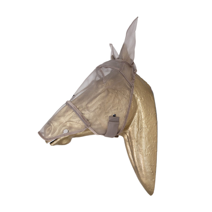 Kentucky Horsewear Fly Mask Classic with Ears and Nose, Beige