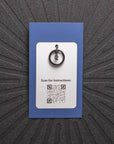 pinsnickety braid and bridle charm packaging from the back, showing a split ring