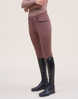 Dada Sport Giovani Grip Ladies Knee Grip Breeches, Coffee