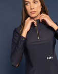 Dada Sport New Pablo Ladies Long Sleeve Polo Shirt, Navy