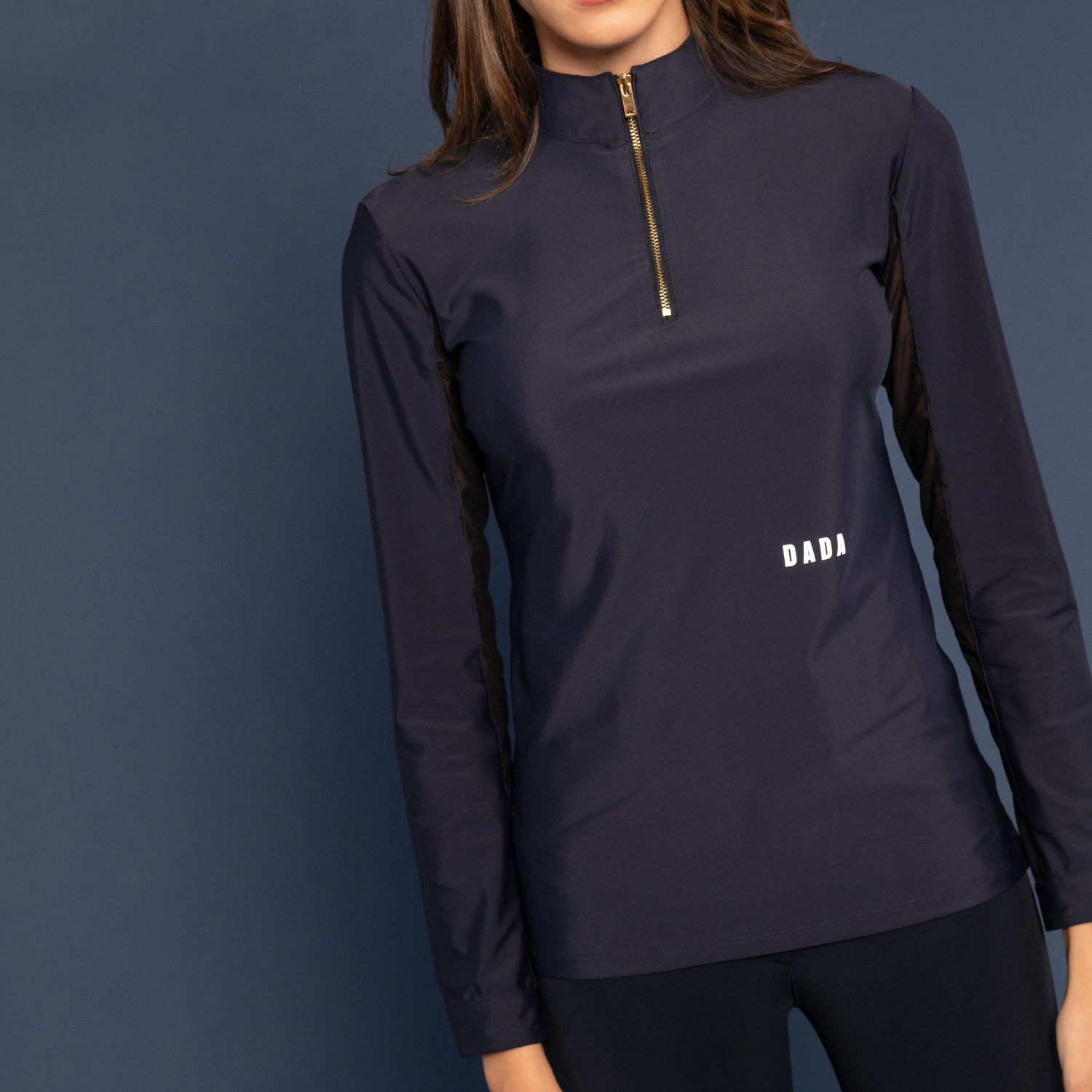 Dada Sport New Pablo Ladies Long Sleeve Polo Shirt, Navy