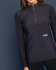 Dada Sport New Pablo Ladies Long Sleeve Polo Shirt, Navy