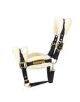 Kentucky Horsewear Nylon Sheepskin Halter Soft, Natural