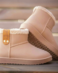Pénélope Ladies Waterproof Stuffed Boots, Camel