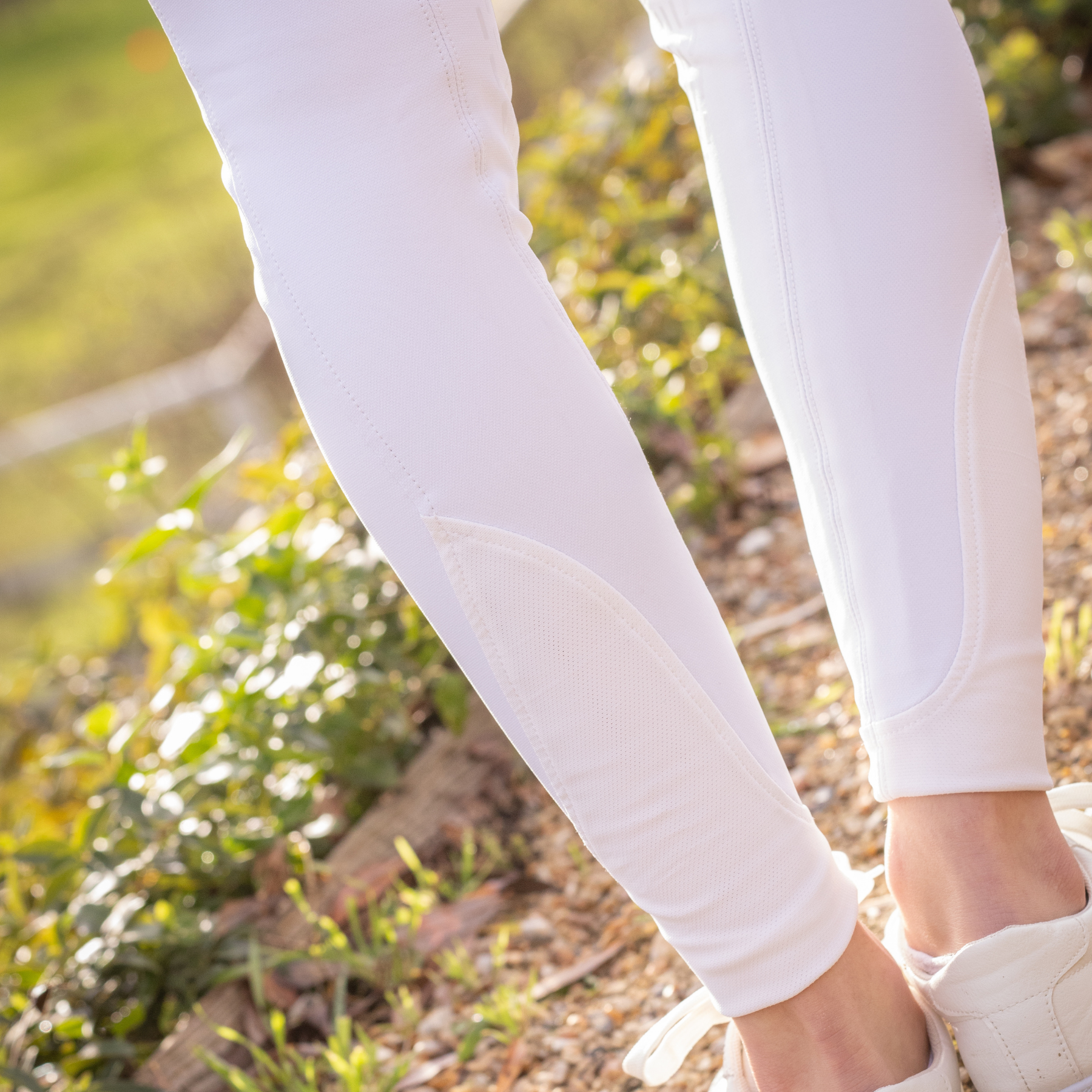 Pénélope Ladies Elegance Knee Grip Breeches, White