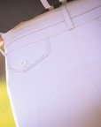 Pénélope Ladies Elegance Knee Grip Breeches, White