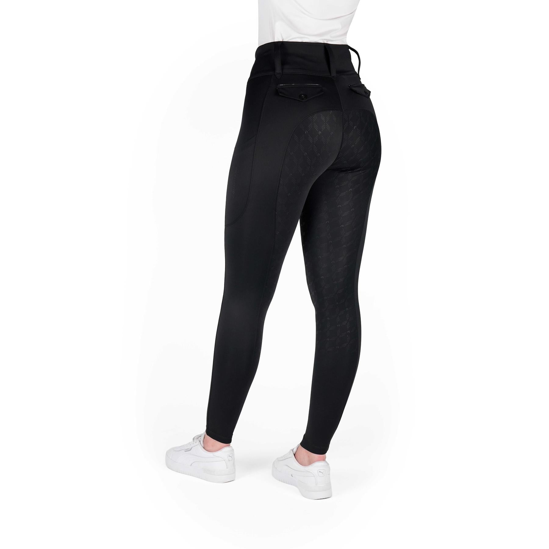 Equithème Alize Ladies Full Grip Riding Leggings, Black