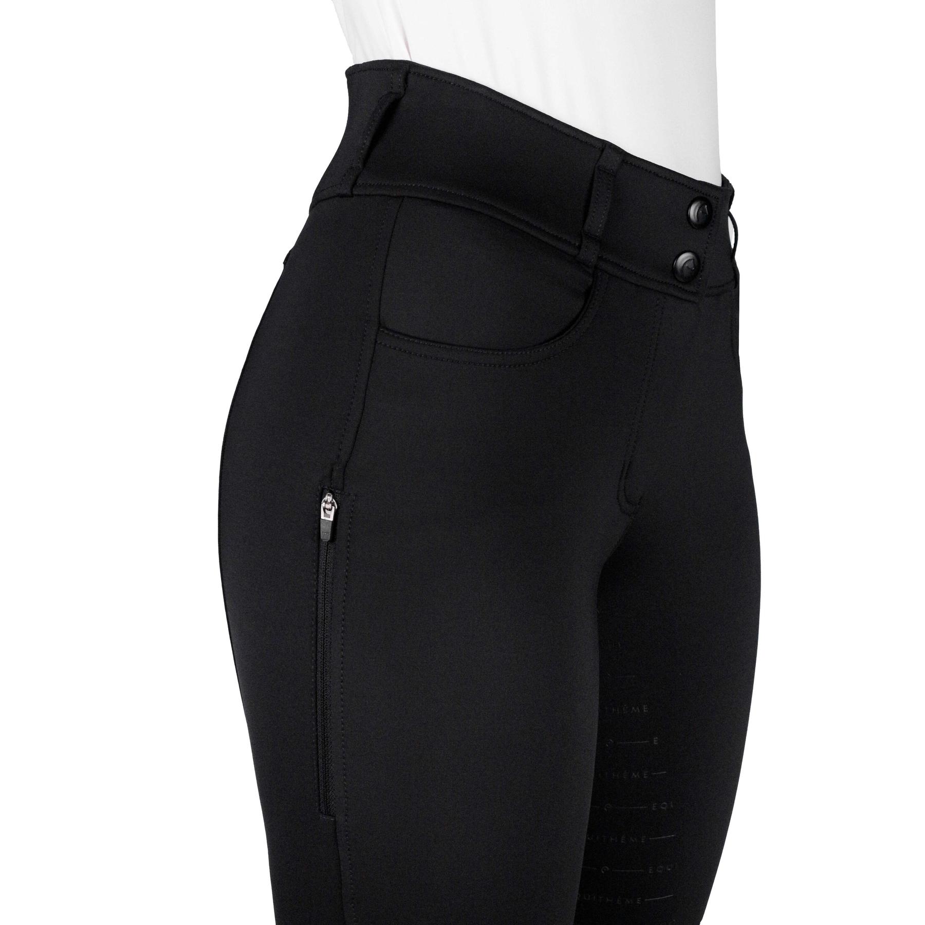 Equithème Mila Ladies Full Grip Breeches, Black