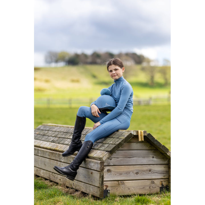 LeMieux Young Rider Base Layer, Ice Blue