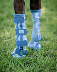 Horsewear Fly Boots, Set of 2, Heather Blue/Blue & Silver