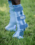 Horsewear Fly Boots, Set of 2, Heather Blue/Blue & Silver