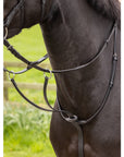 LeMieux Arika Running Martingale, Black/Silver