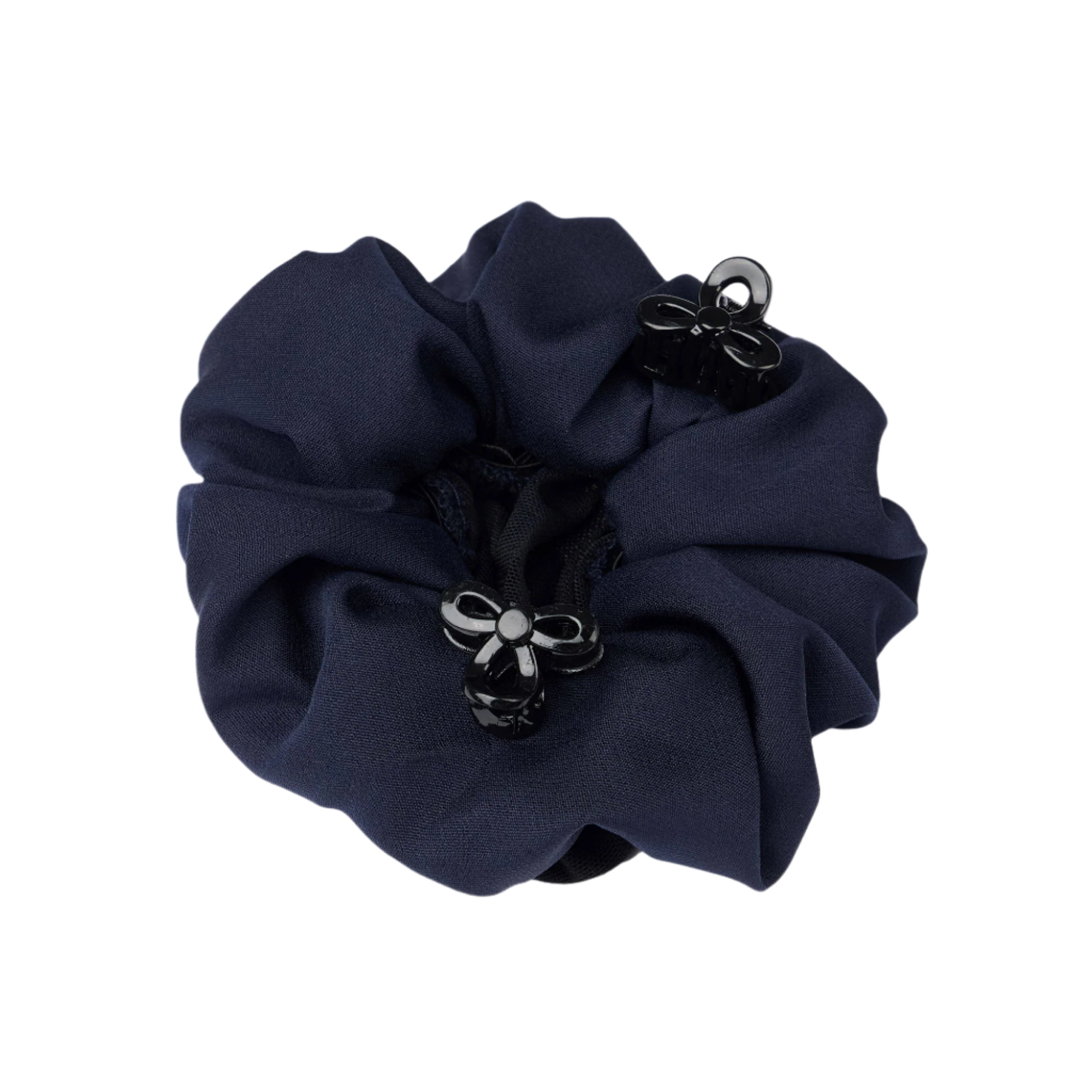 LeMieux Scrunchie with Crystal Hair Net, Navy/Black