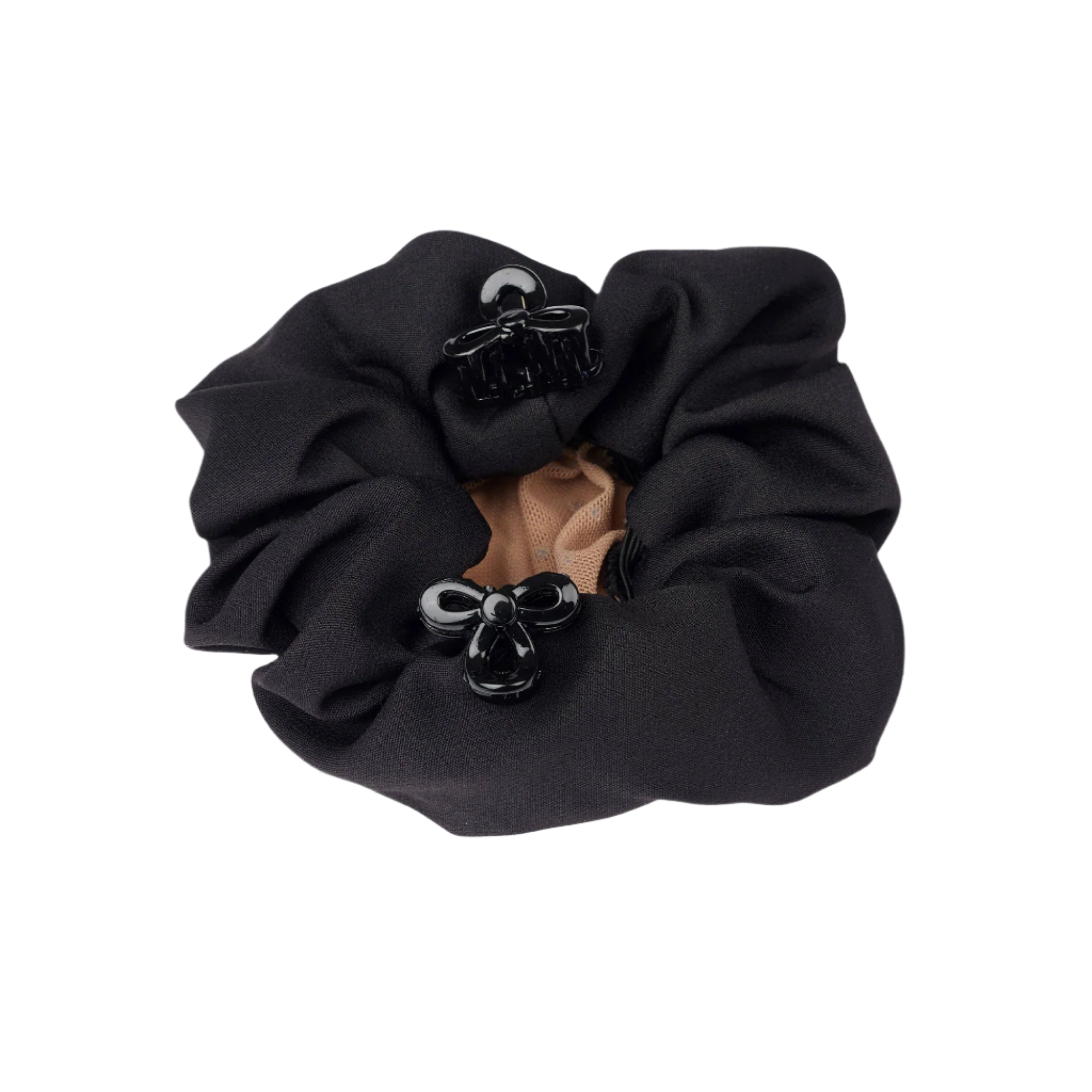 LeMieux Scrunchie with Crystal Hair Net, Black/Blonde