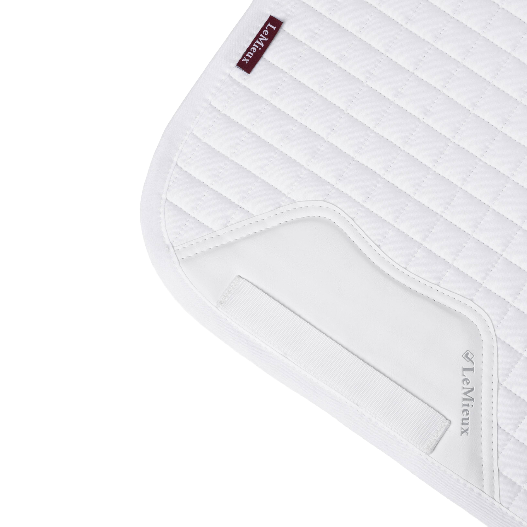 LeMieux Cotton Dressage Saddle Pad, White