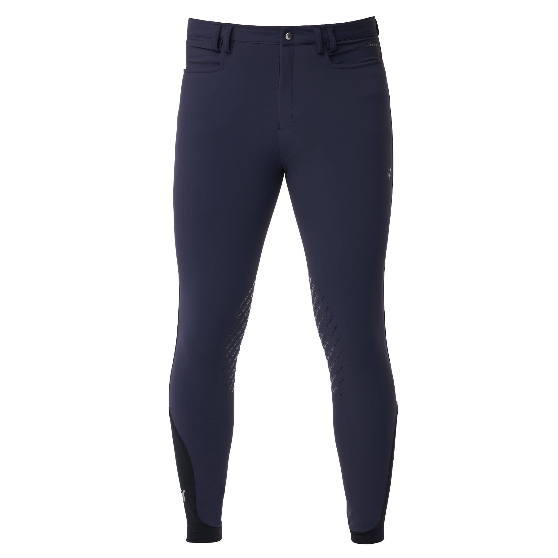 LeMieux Men&#39;s Knee Grip Breeches, Navy