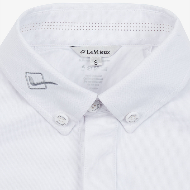 LeMieux Men's Short Sleeve Competition Shirt, White